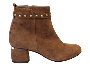 ALBANO 8105 Tan Suede Ankle Boots