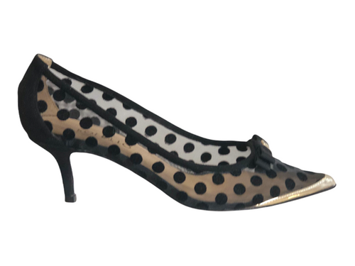 POL974113 Black Mid Heels
