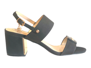 BIA6153RF Black / Gold Block Heels