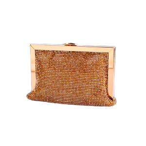 Lav-ish Coco Bling Rose Gold Evening Clutch