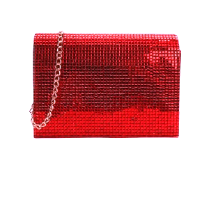Lav-ish EBFISHER Bling Red SEQUIN Evening Bag Clutch