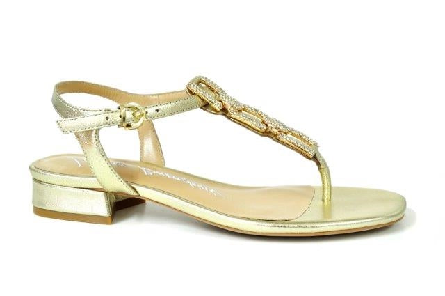 LB EE701U Gold Flat Heels