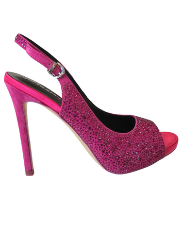 LB EE751C Fuxia & Bling High Heels
