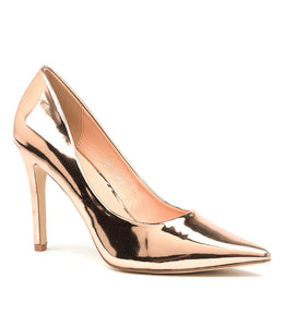 VERALI HAROLD Rose Gold Metallic High Heels