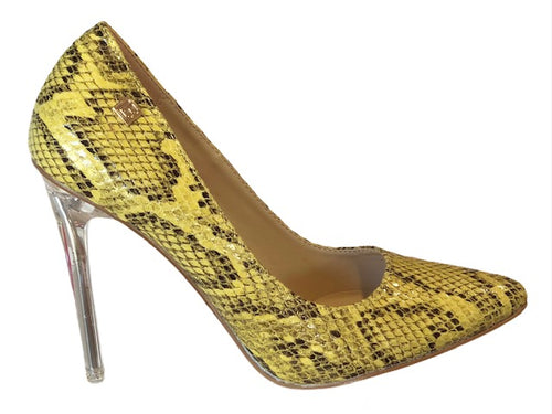 BIA6017RF Yellow Snake Print High Heels