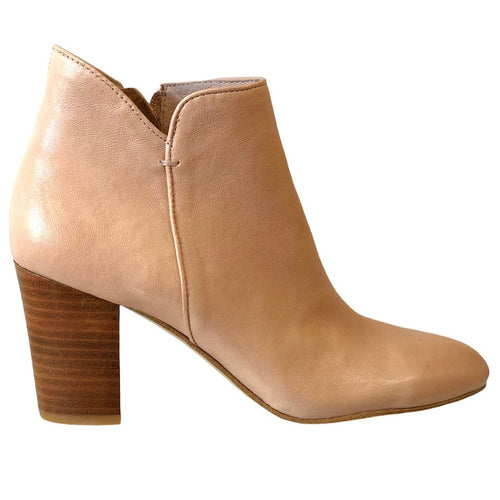 Django Juliette LUCIO BLUSH NUDE Leather Ankle Boots