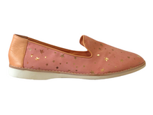 SILENT D Narcian Melon Gold Synthetic & Leather Flats