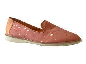 SILENT D Narcian Melon Gold Synthetic & Leather Flats
