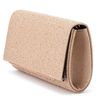 Olga berg outlet rose gold clutch