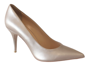 POL4924-02 Pearl Taupe Patent Leather High Heels