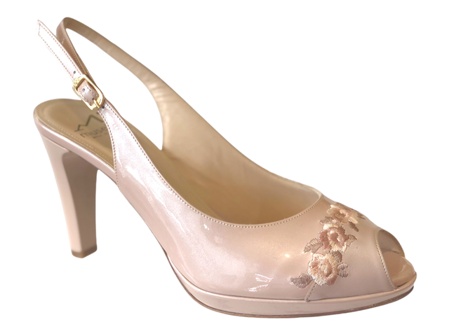 MUSS19804 Leather Pearl Patent Blush Pink High Heels