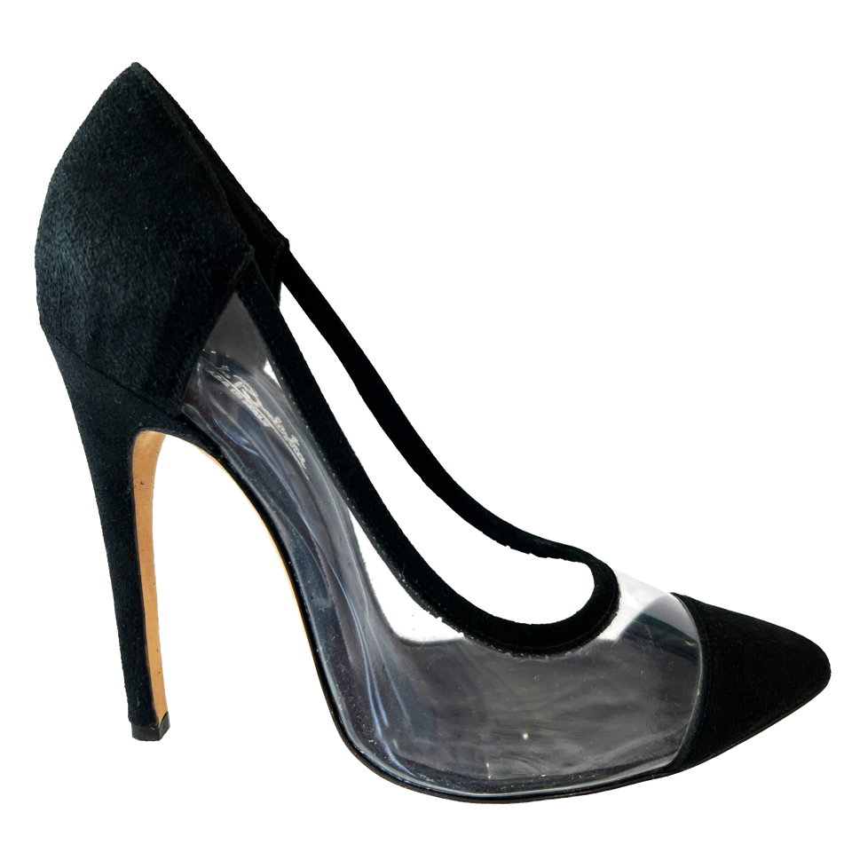 Renato Balestra Black Suede Pump High Heels