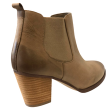 Siren Nikki Taupe Leather Ankle Boots