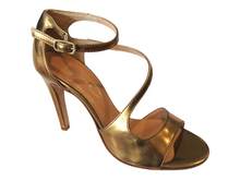 Bian600RF Metallic Space Bronze  Leather High Heels