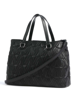 Mario Valentino 5YR01 Black Tote Handbag