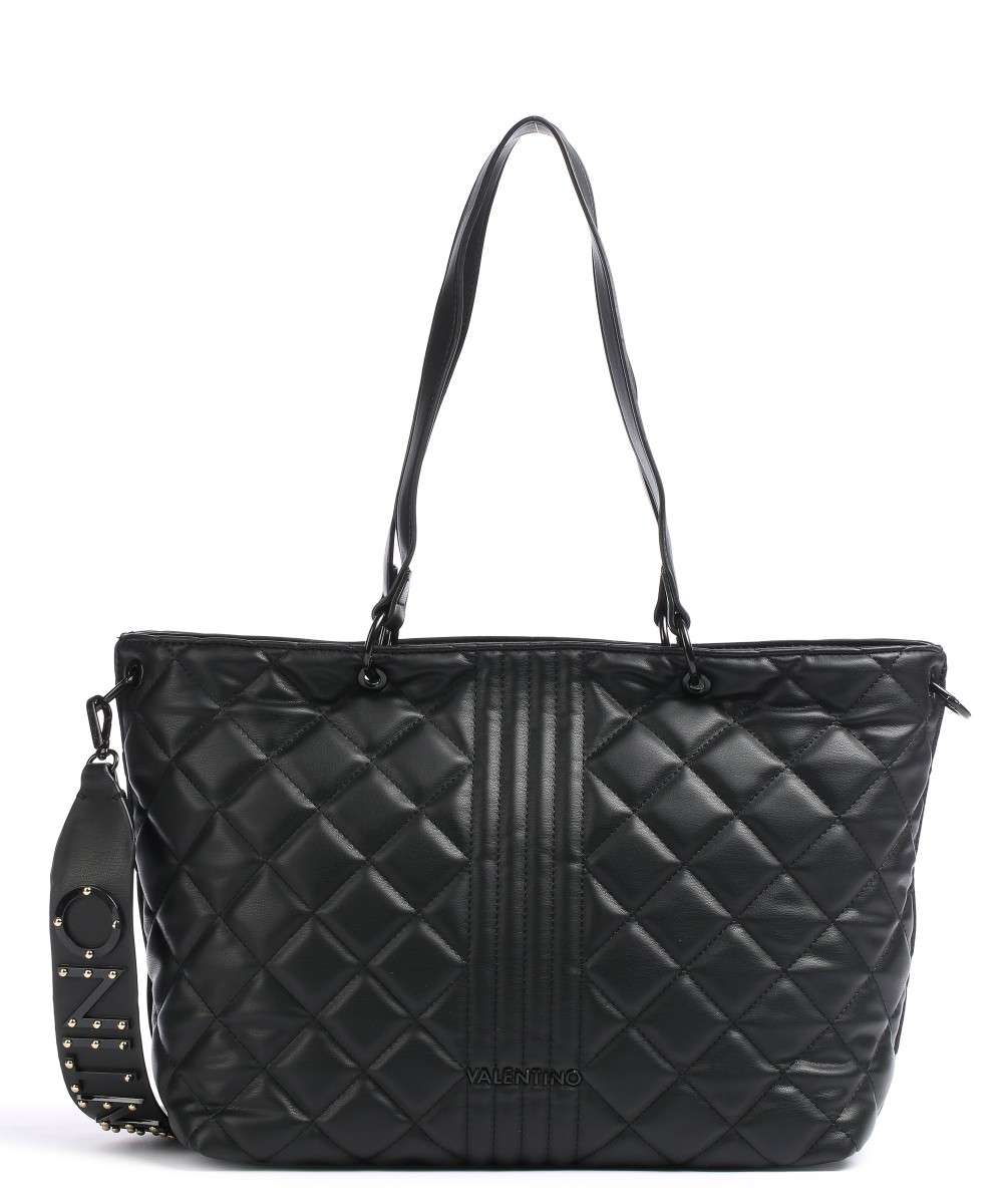 Mario Valentino 5XD01 Black Tote Quilted Handbag